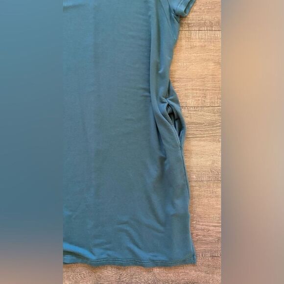 Thread & Supply women’s size medium teal green short sleeve athleisure dress - Picture 5 of 10